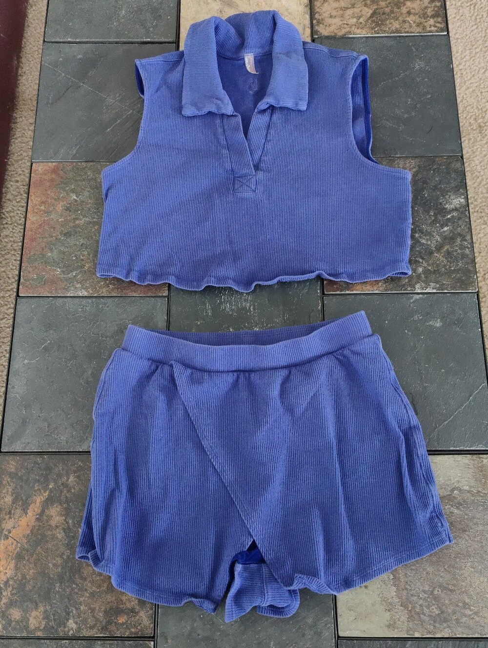 Free People FP Movement Summer Set Purple XS - Picture 2 of 10